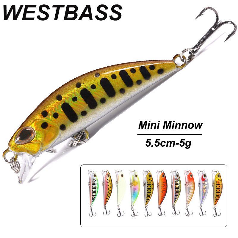 Fishing Lure Crankbait - Westbass 1px micro minnow isca 55mm-5g