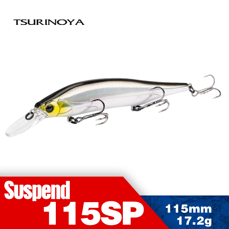 Fishing Lure Jerkbait - Tsurinoya 115mm 17.2g suspensão minnow isca