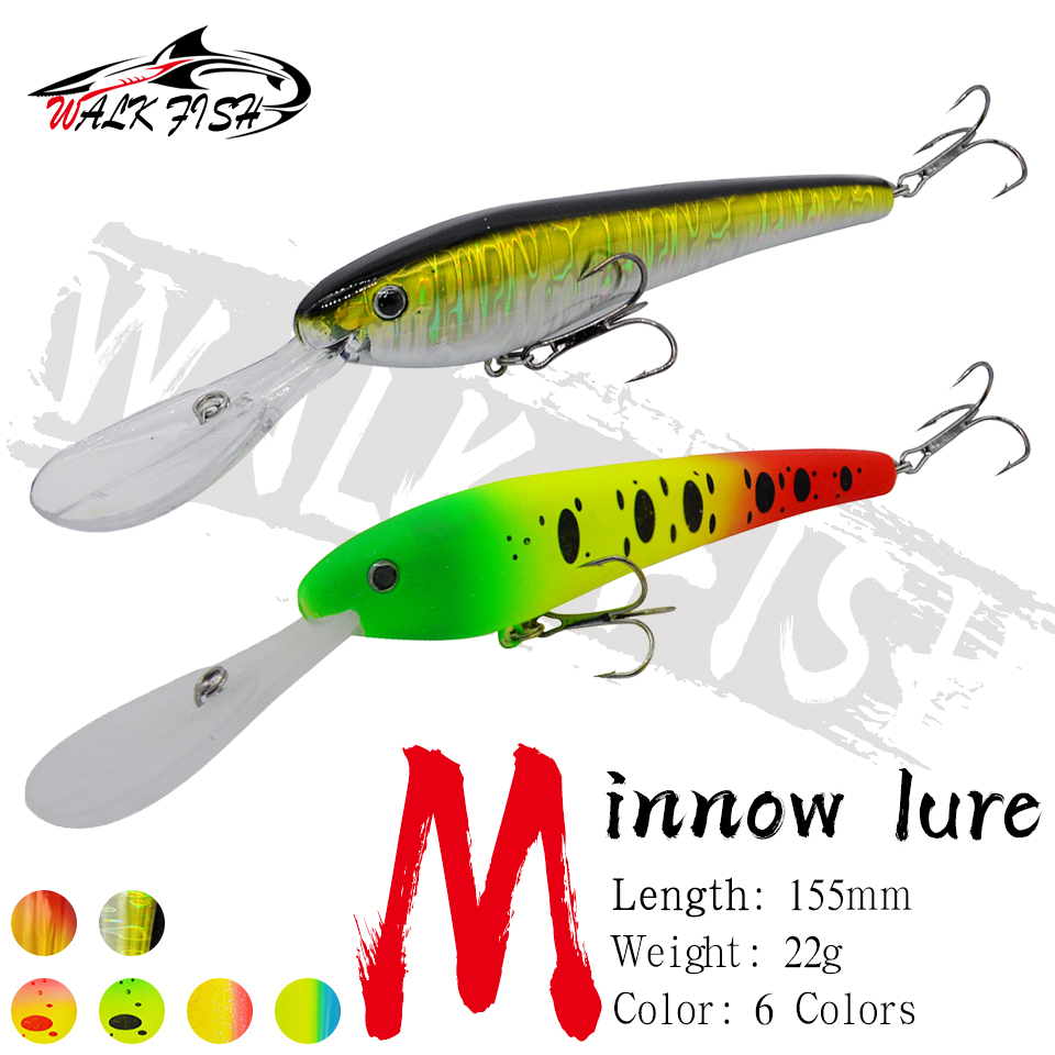Fishing Lure Crankbait - CAMINHADA PEIXE-Long Cast Minnow Fishing Lure,