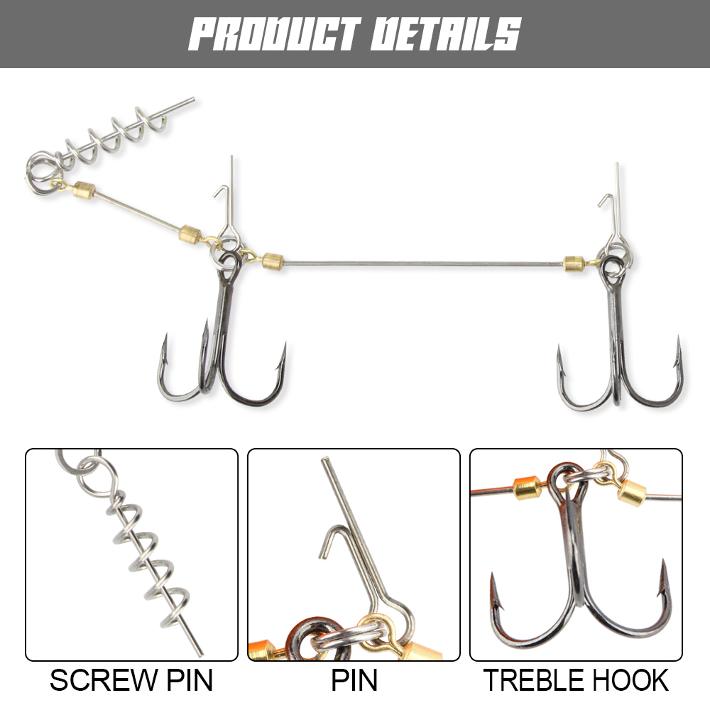 Spinpoler pique stinger rig ga - Fishing Lure Jerkbait avaliação e preço