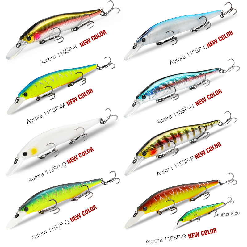 Tsurinoya 115mm 17.2g suspensã - Fishing Lure Jerkbait avaliação e preço