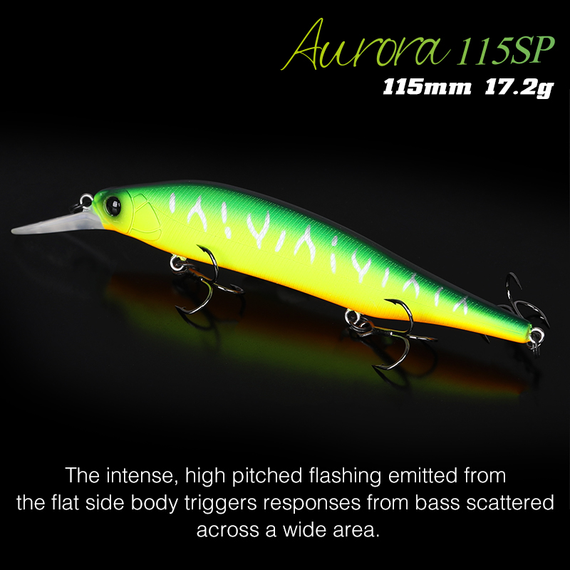Tsurinoya 115mm 17.2g suspensã - Fishing Lure Jerkbait avaliação e preço