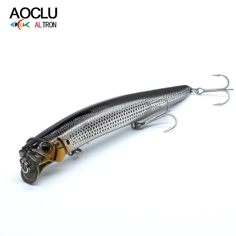 AOCLU Jerkbait Flutuante Wobbl - Fishing Lure Popper avaliação e preço