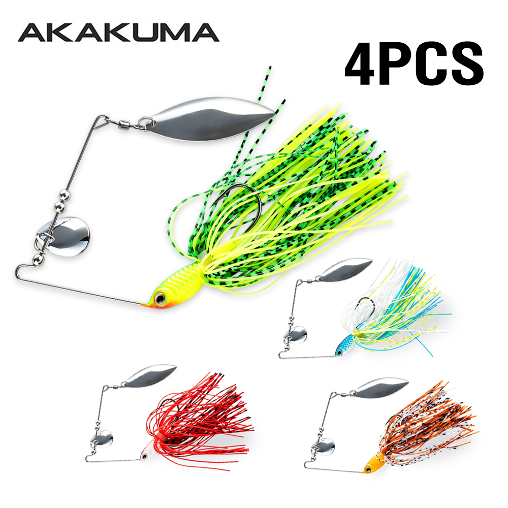 4 Iscas Artificiais Spinnerbai - Fishing Lure Blade Bait avaliação e preço