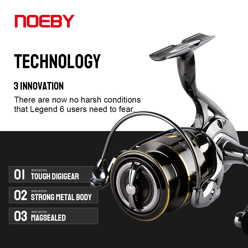 Noeby-Long Cast Spinning Fishi - Abu Garcia Reel Max avaliação e preço