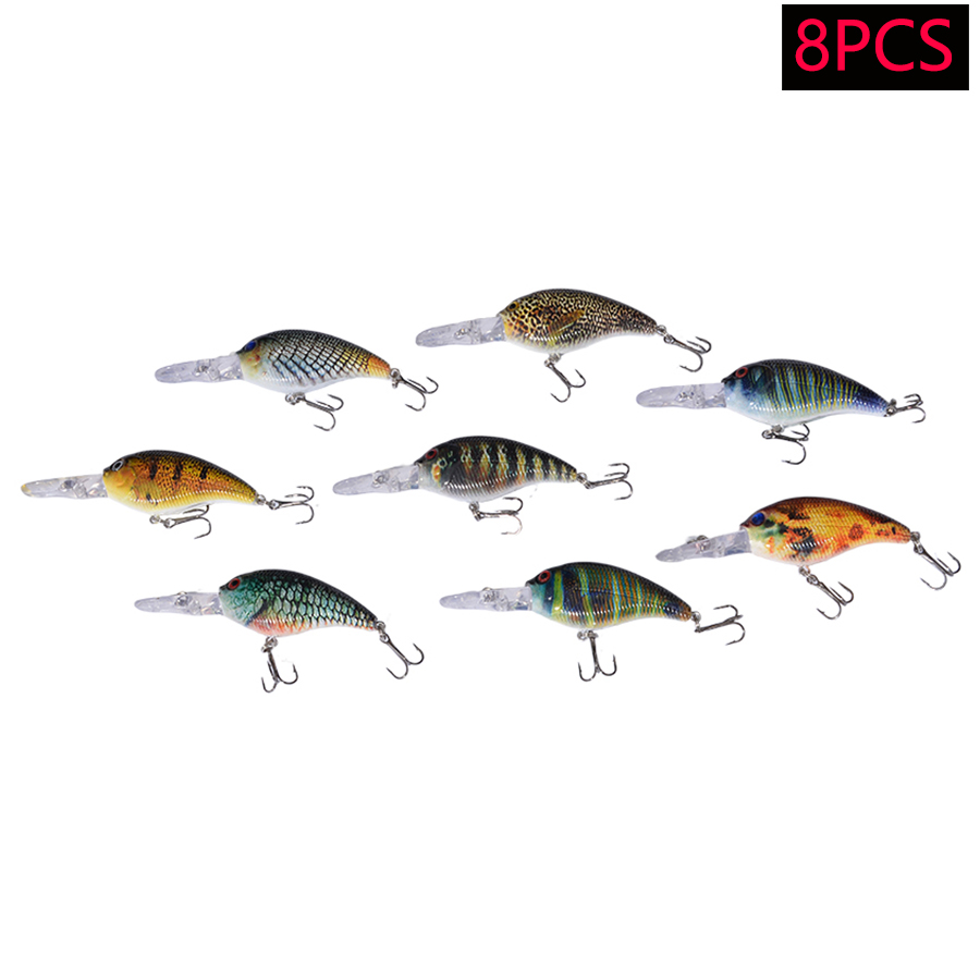 Conjunto de 8 Iscas Artificiai - Fishing Lure Jerkbait avaliação e preço