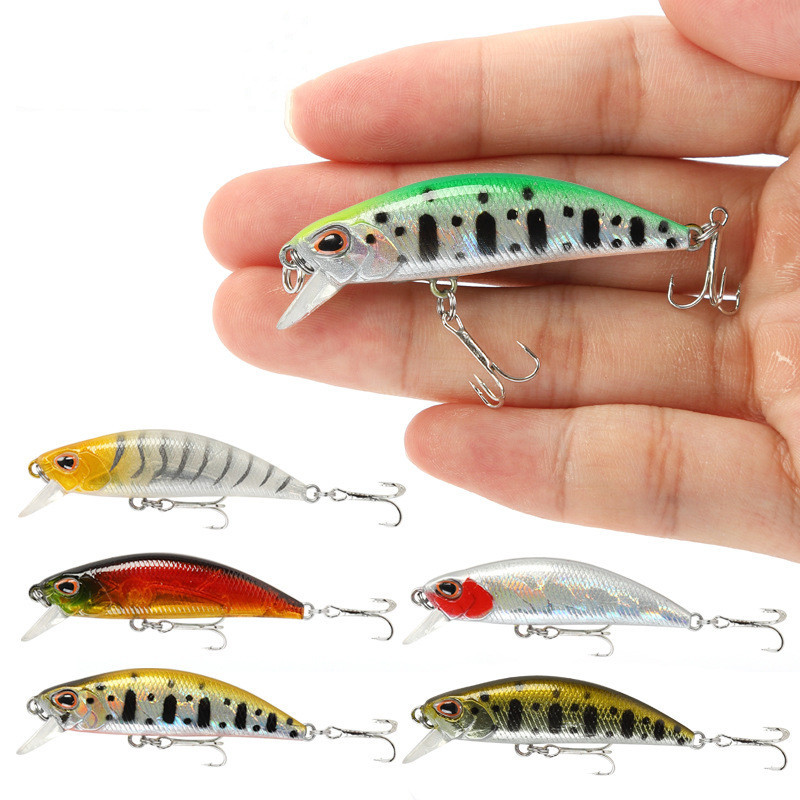 Mini naufrágio minnow wobblers - Fishing Lure Crankbait avaliação e preço