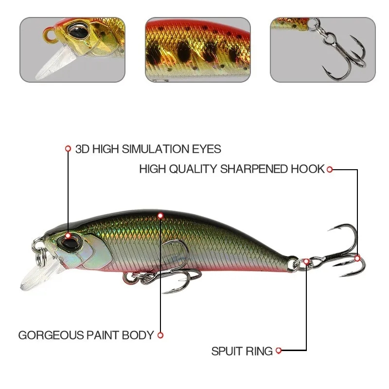 15 pçs afundando minnow iscas  - Fishing Lure Jerkbait avaliação e preço