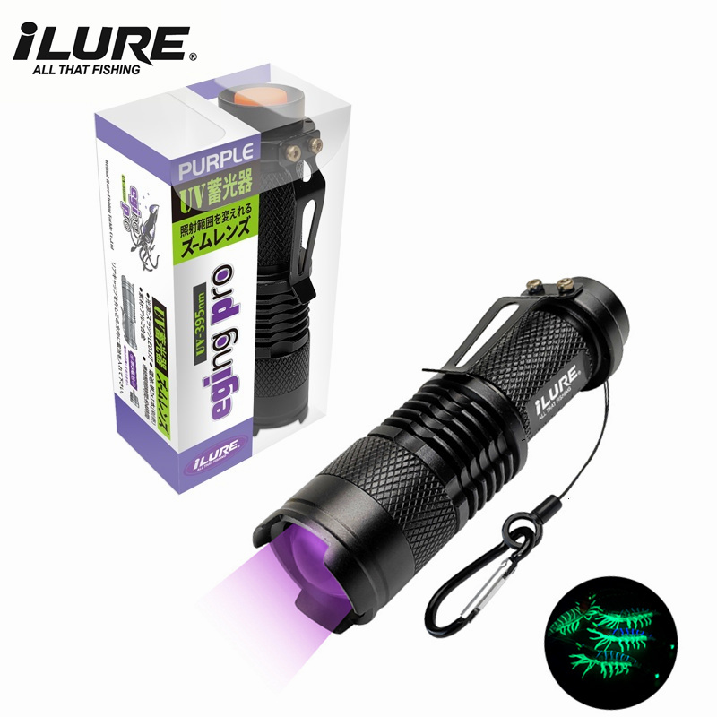 Mini lanterna uv 395nm, isca d - Fishing Lure Making Kit avaliação e preço