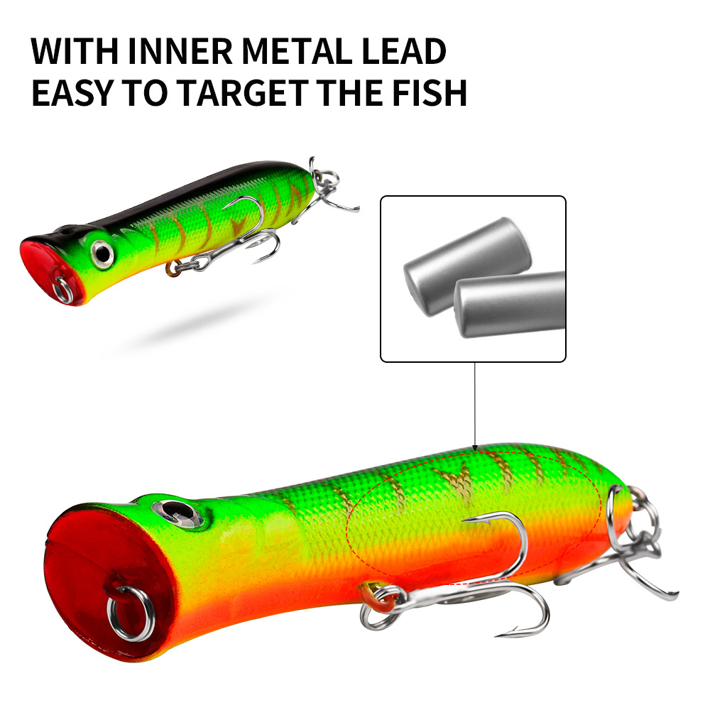Popper de fundição longa premi - Fishing Lure Popper avaliação e preço