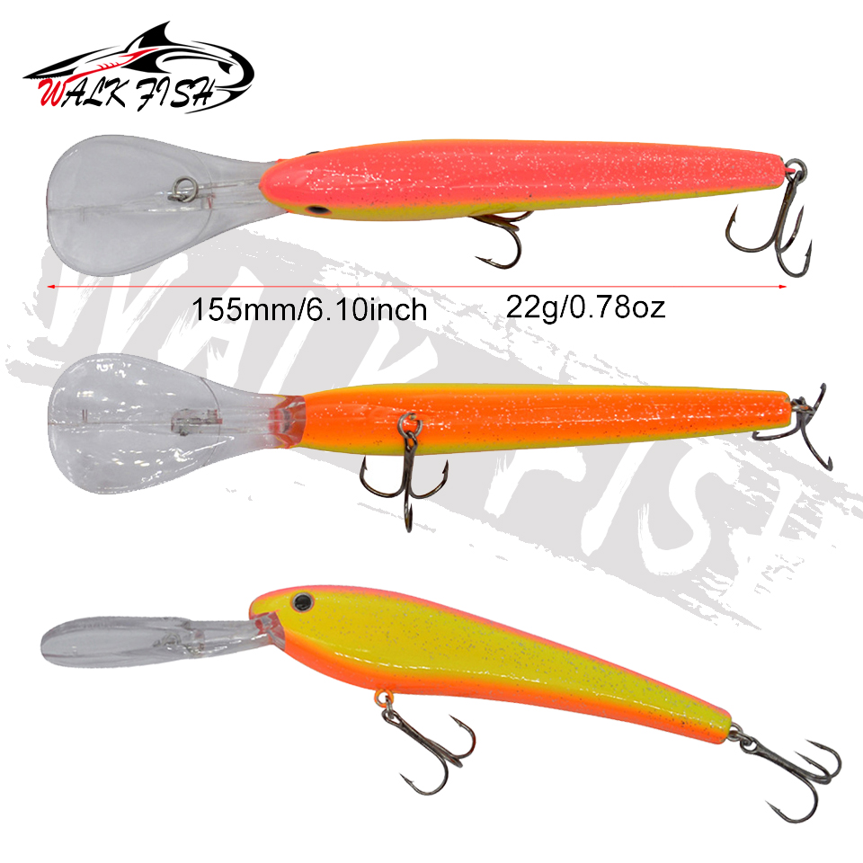 CAMINHADA PEIXE-Long Cast Minn - Fishing Lure Crankbait avaliação e preço